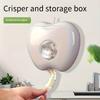 1/2/3PCS Apple Shaped Fresh Keeping Bag DispenserWall Mounted Kitchen Storage Box Plastic BagOrganizer Space Saving Kitchen Tool