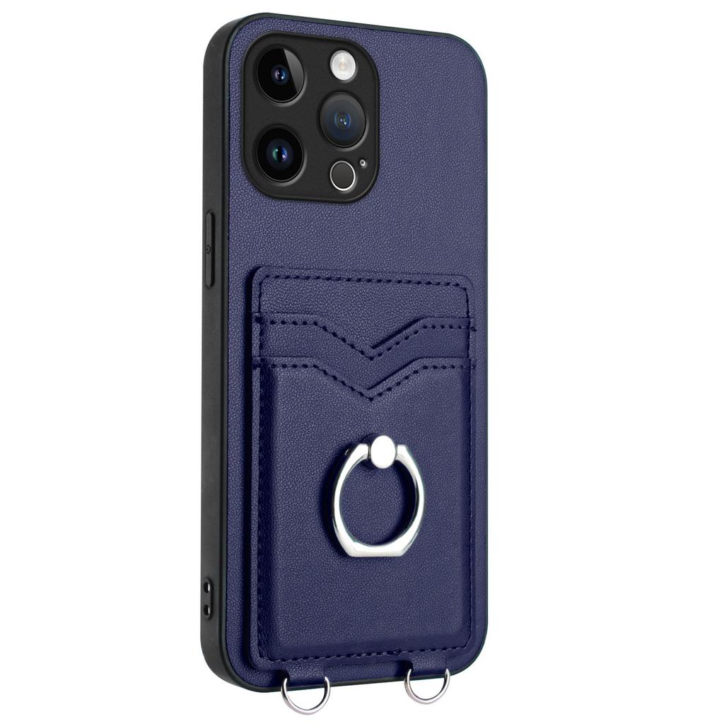 Card Holder Slots Ring Bracket Cover Phone Case For iPhone 12 12Pro 12ProMax 12Mini 11ProMax 11Pro XSMax XR XS 8Plus 7Plus SE 13Pro 14Pro 15Pro 16Pro