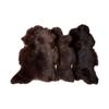 Natural sheepskin leather Brown 80-100cm size 80-100cm
