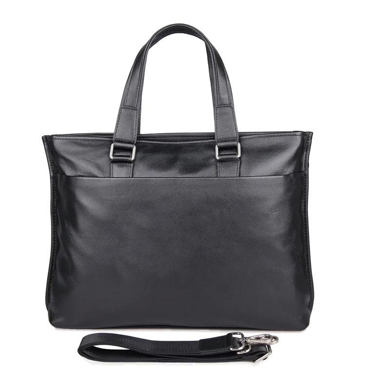 Herren-Aktentasche aus echtem Leder: Strapazierfähige, wasserdichte Laptoptasche aus Rindsleder für Anwälte und Pendler