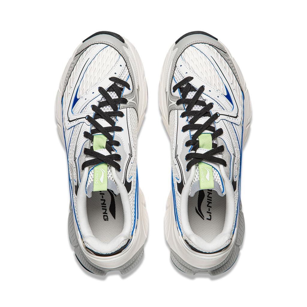 Li Ning Xingji Cushioning Abrasion Resistant Breathable Low top Chunky Sneakers Men's Gray White AGCW087-2
