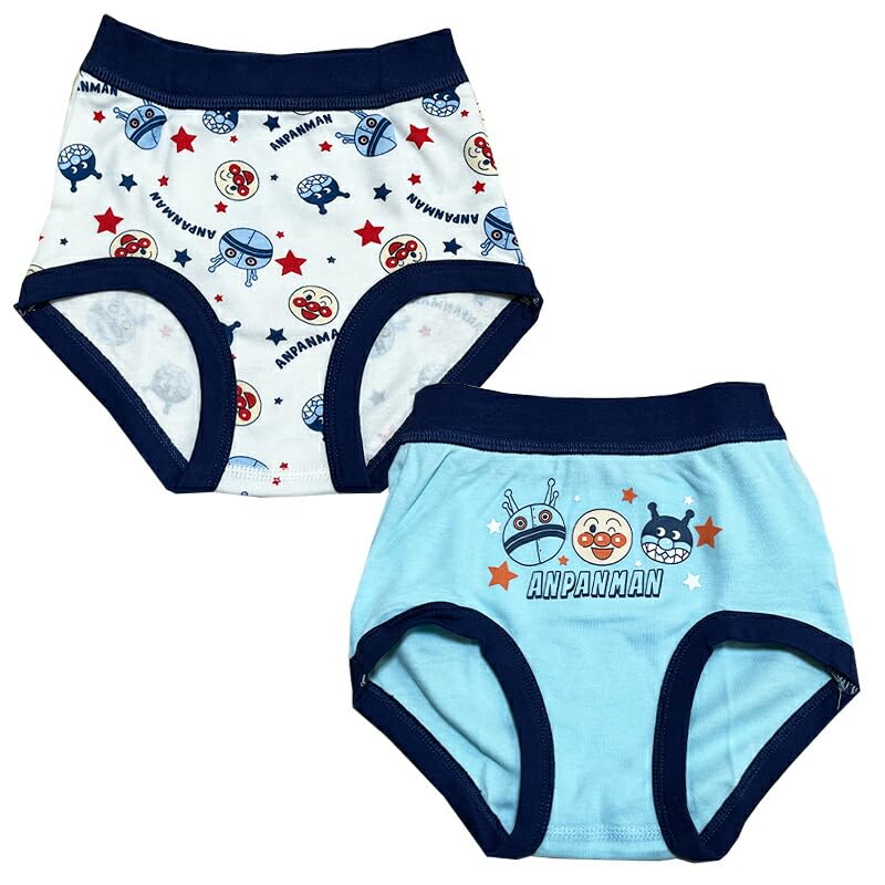 Nakata Anpanman Baikinman/Dadandan Briefs, 2-Piece Set, Front Closure, Smooth, for Boys, IA6457 [100cm]