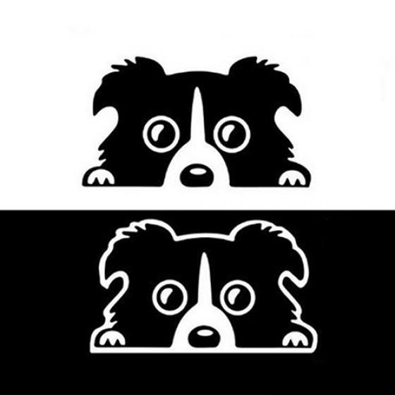 Reflective Waterproof Cute Puppy Dog Pattern Car Auto Trunk Decor Sticker Decal