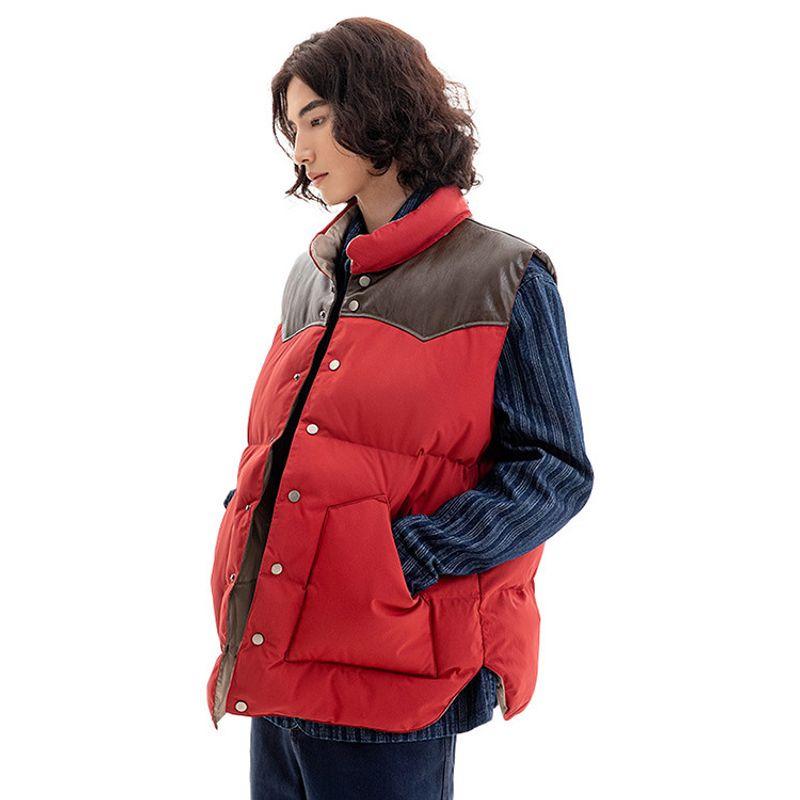 Japanese-Style Retro Bandage Dress Frock Vest Vest Men's Autumn and Winter Outer Wear Thick Waistcoat Jacket Export Men's Vest