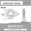 Aluminum Alloy Hand-Tightened Knurled Nut Adjustment Lock Gauge M3-M8