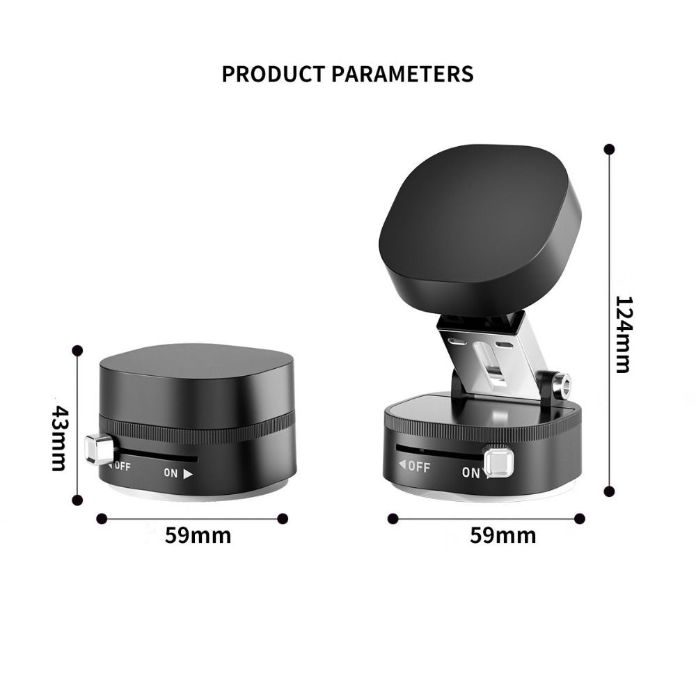 360° Rotation Magnetic Car Phone Holder With Vacuum Suction Cup Car Mount Dashboard Phone Bracket Retractable Folding