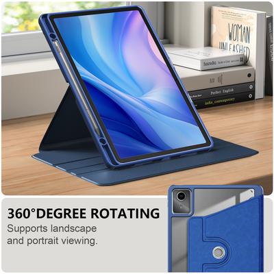 Für Lenovo Tab M11 TB330/Xiaoxin Pad 11 2024 Hülle Drehbarer Ständer PU-Leder+Acryl+TPU Tablet-Hülle
