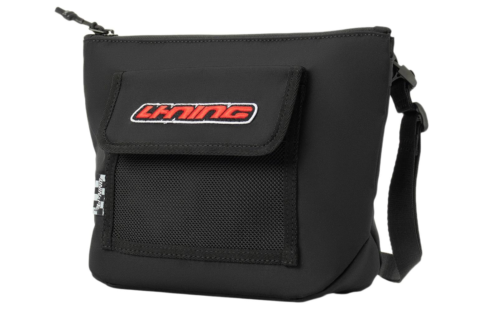 Li Ning Sportlife Polyester Shoulder Bag, Crossbody Bag Regular Unisex Black ABDS008-1