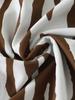 Costume da bagno bikini a righe diagonali con stampa, scollatura sulla schiena, spalline doppie, per la spiaggia