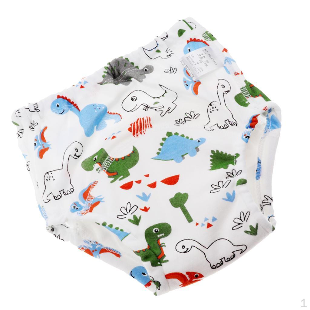 

Pants Cotton Washable Nappy Diaper Child Kid Toddler M _Dinosaur