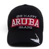 New ARUBA Letter With Shark Embroidery Baseball Cap Men Women Casual Sun Hat Cotton Soft Top Snapback Outdoor Sports Visor Cap
