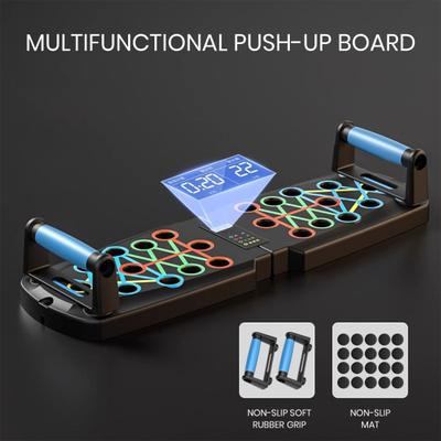 1 zestaw Deska do pompek z antypoślizgowymi uchwytami Mocny, nośny, składany drążek do ćwiczeń Sprzęt do treningu siłowego dla mężczyzn i kobiet