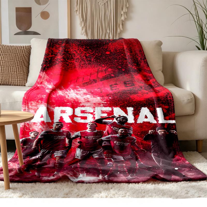 Arsenal Soft and Comfortable Flannel Suitable for Sofas Living Rooms Outdoor Camping Travel and Also Makes a Great Anniversary Gift