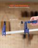 VEVOR Bar Clamps for Woodworking, 2-Pack 91.4 Cm Opening, Lockable F-Clamp with 272 Kg Load Limit,63.5 Mm Depth, Cast Iron and Carbon Steel