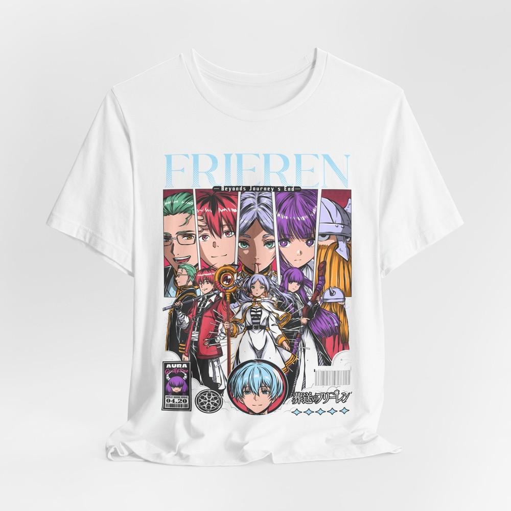 Anime Character Collage T-Shirt | Stylized Unisexga Panel Tee XL
