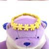 Morisaka Global Mochi Kawauso Fairy Mini Purple 7 X 6 X 14 Cm Otter Plush Toy Fairy Pastel Stuffed Animal Photography Healing Soft To the Touch Cute