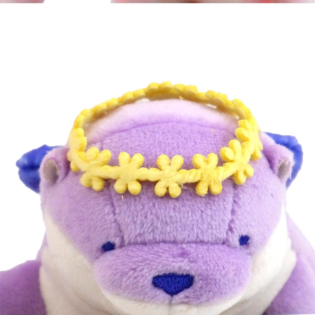 Morisaka Global Mochi Otter Fairy 7 X 6 X 14 Plush Perfect for Plush Soft To the Cute Mochi Series Mini, Purple, Cm, Otter, Fairy, Pastel,