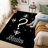 Custom Name Dark Knight Living Room Non-Slip Area Rug Soft Carpet for Bedroom Kids Playroom Sofa Office Home Decor Doormat