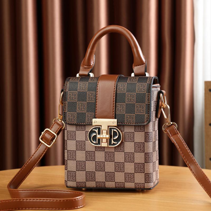 

Сумка женская на плечо мессенджер 2025 новая женская сумка простая и модная сумка для мобильного телефона цветочный зарубежный стиль