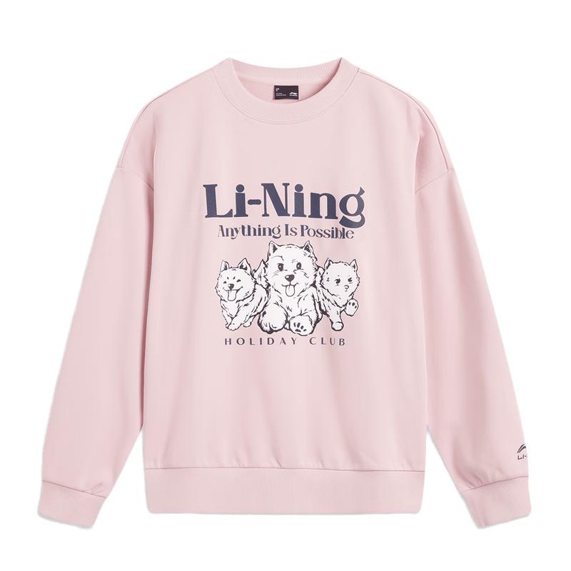 Li-Ning Women's Pullover Round Neck Sweatshirt AWDV360