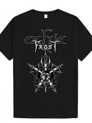 Band Letter Design Pattern Printed T-Shirt Men's Fashion Casual Wear Short Sleeve Loose Comfort T-Shirt Daily Men's Clothing