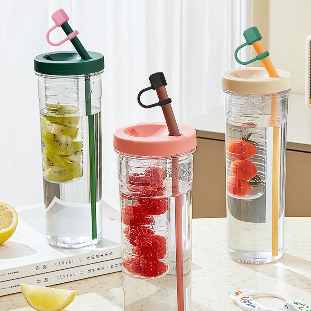 Drinking Hexagonal Nut Straw Cap Silicone Straw Topper Reusable Water Cup Accessories