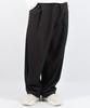 Deumakeu M Stripe Chicano Wide One-Tuck Pants - Deep Charcoal