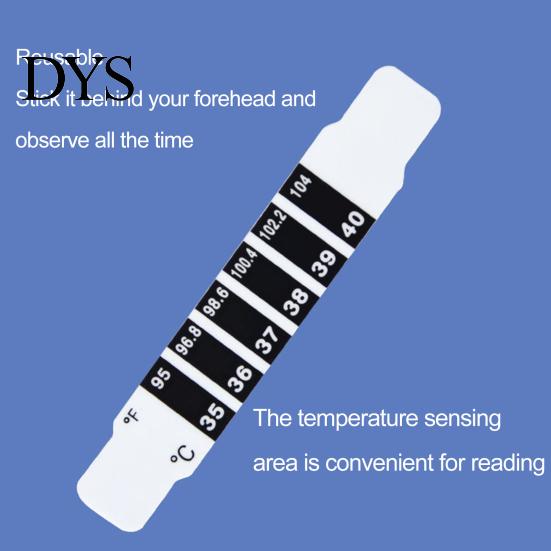 Temperature Measuring Stickers 10Pcs Test Accurate Digital Display Color-changing Reusable Body Convenient Adhesive Children Forehead Head Strips