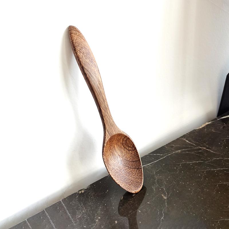 Zaka Wooden Spoon Set: High-end Coffee, Children's Tableware, Honey & Seasoning Spoons, Customizable with Logo.