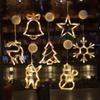 LED Christmas String Lights with Suction Cups - Indoor Holiday Decor for Windows and Ambiance 