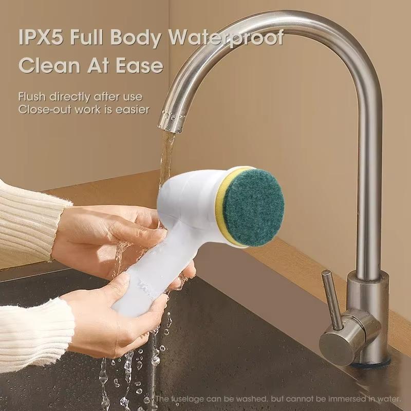 Powerful High-Efficiency Portable Wireless Electric Cleaning Brush USB Rechargeable Multi-Function for Kitchen Bathroom Balcony