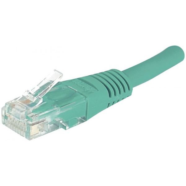Câble RJ45 1.50m vert CAT6 UTP - Câble réseau - UTP Cat6 Cuivre 250 Mhz - 1.50m - Vert