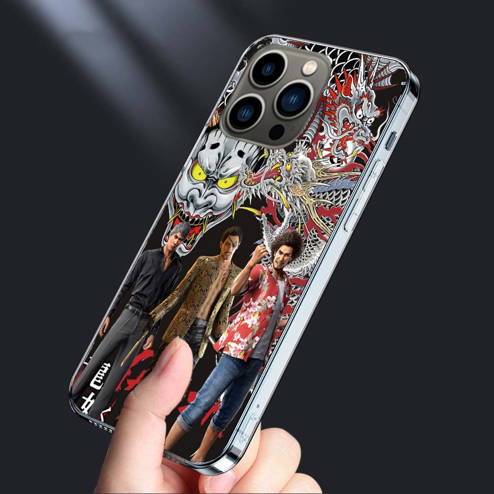Yakuza 0 Game Phone Case For Iphone 16E 15 Pro 14 Plus 17E 16 17 Pro Max Air 11 12 13 Mini Shockproof Capa Cute Cover TPU Cle
