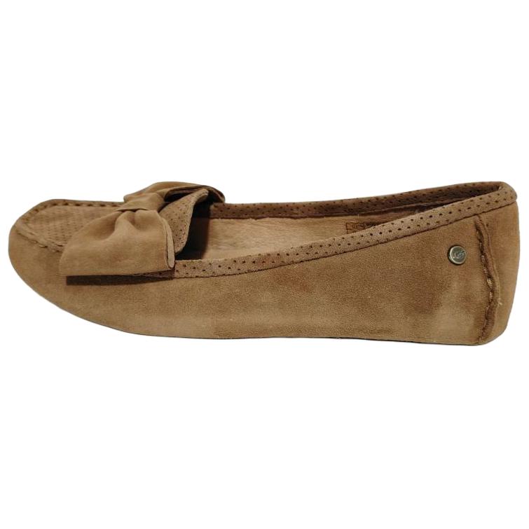 

UGG Seabrook Sheepskin Versatile Slip-On Loafers Women Loafers Brown 1019963-CHE 37