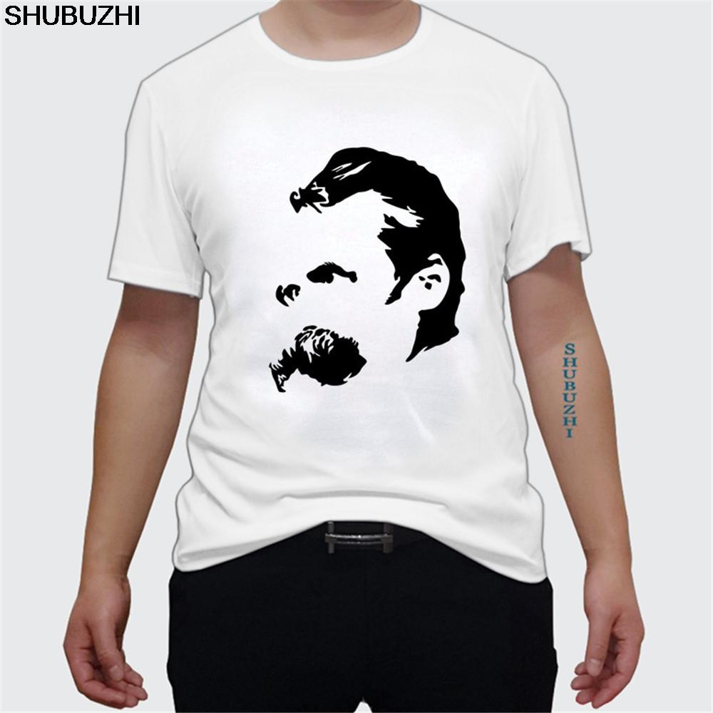 Friedrich Nietzsche Men's Premium Cotton Tee Shirts Short-sleeve Designer Shirts Euro Size