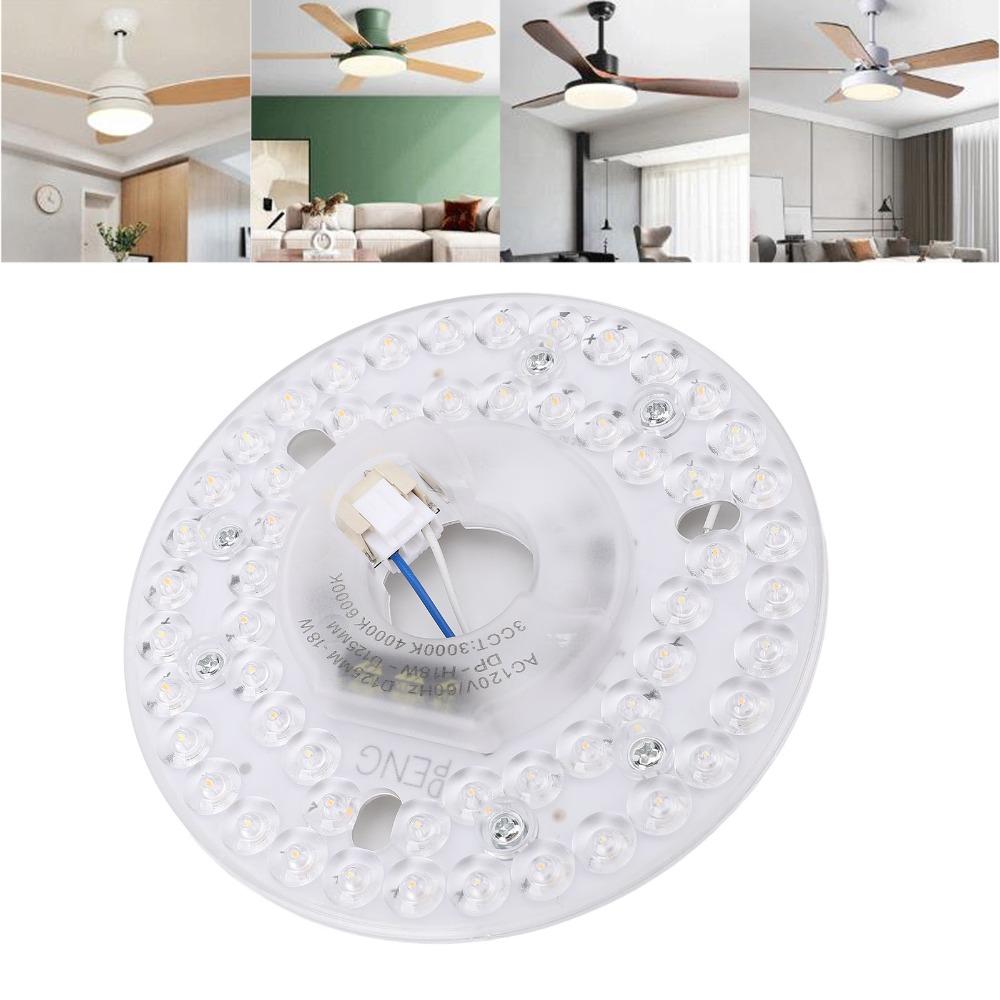 18W LED Ceiling Fan Light Kit 4.92 Inch LED Light Replacement Panel Retrofit Light Kit  Ceiling Fan