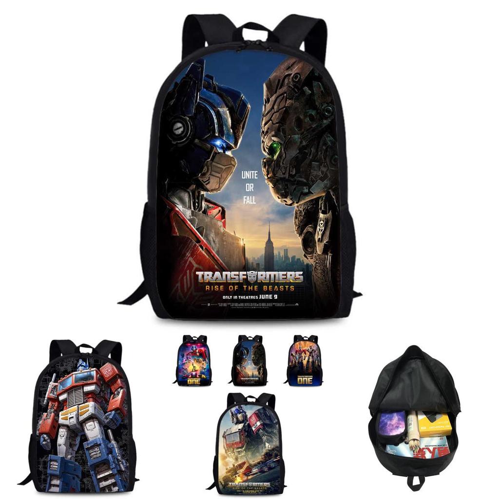 Transformers One 15-inch Durable Polyester Backpack For Students Unisex School Bag