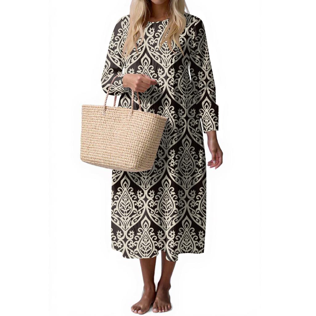 Dámské módní ležérní bez rukávů s kulatým výstřihem jednobarevné elegantní temperamentní šaty