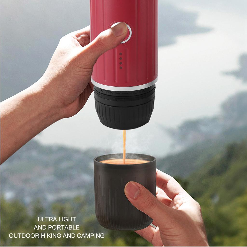 80ml USB Coffee Maker 100W Self Heating Automatic Extraction Mobile Coffee Maker Long Battery Life for Travel Hiking Office