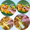 10pcs/set Cartoon Cute Baby Stainless Steel Fruit Fork with Small Ceramic Jar Household Creative Safety Children's Fruit Forks