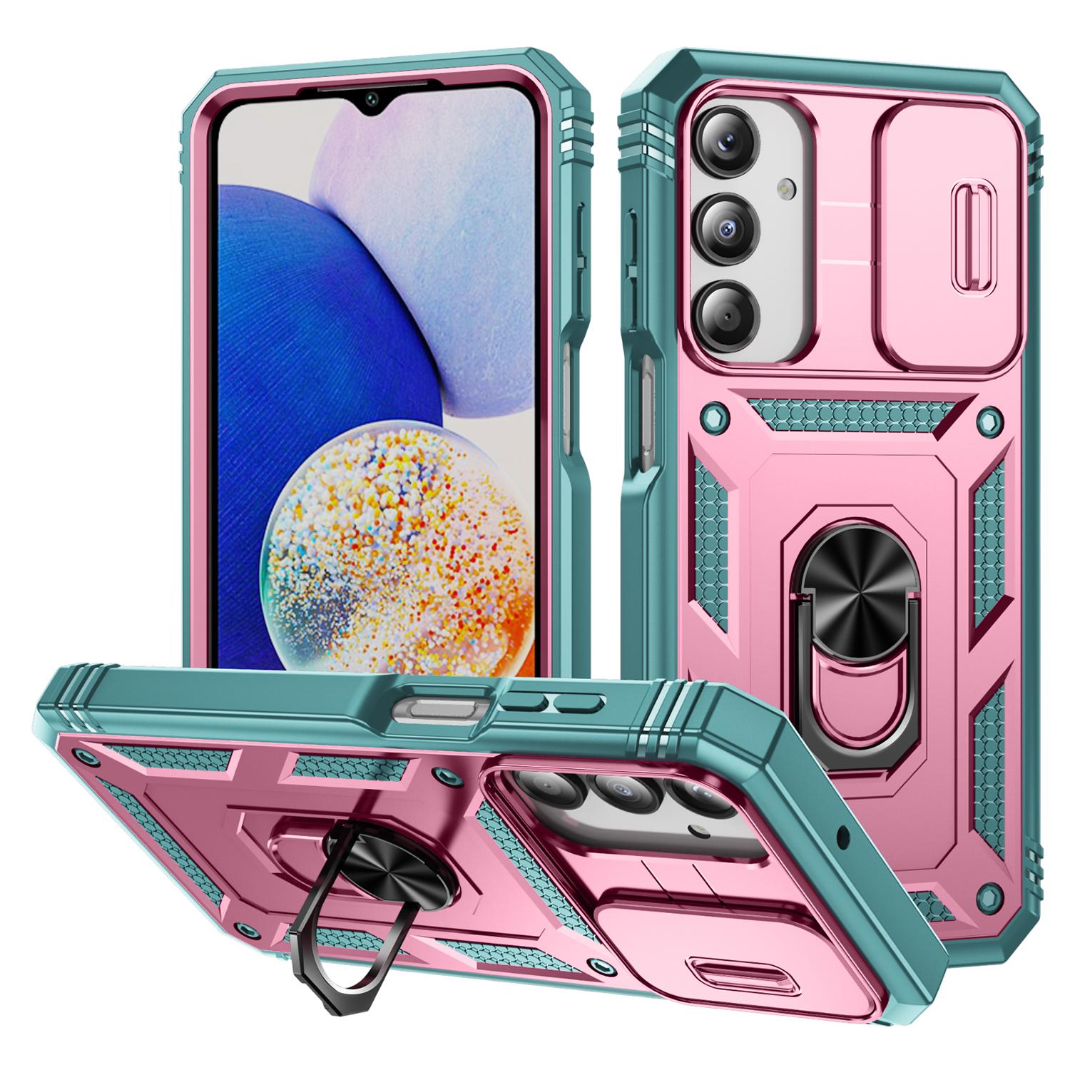 

For Samsung Galaxy A26 5G Case TPU+PC Slide Camshield Kickstand Phone Cover D