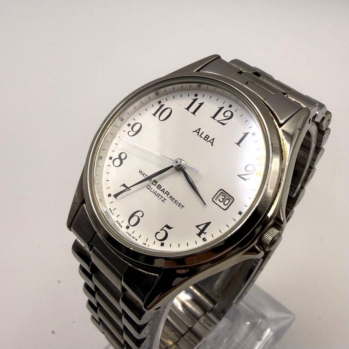 [Рабочая/Новая батарея] Мужские кварцевые часы SEIKO ALBA Round Seiko Alba
