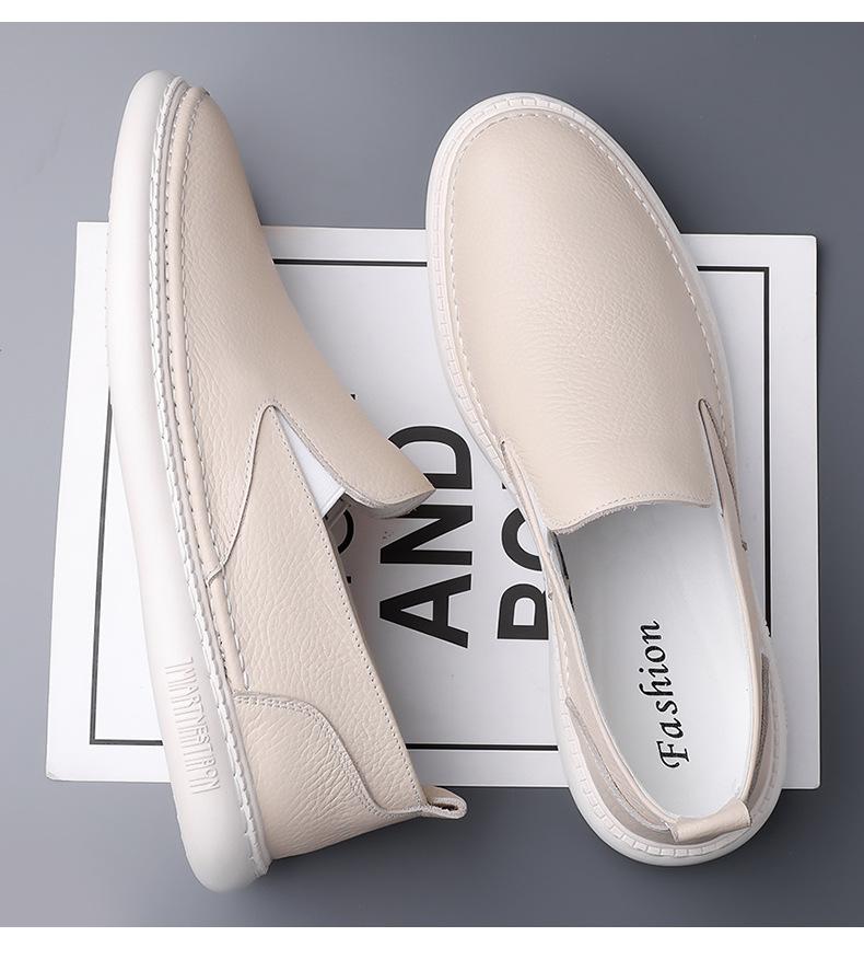 Fashion Solid Color Fashion Casual Light Driving Shoes for Men Summer Autumn New Designer Loafers Male Soft Sole Leather Shoes Man