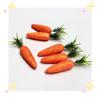 12Pcs Realistic Artificial Simulation Carrot Easter Decoration Lightweight Foam Lifelike Fake Vegetable Craft Miniature Prop