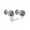 1Pair Star Lightning Titanium Steel Unisex Women Men Black Clear Crystal Zircon Ear Studs Earrings Shiny Piercing Jewelry Gift