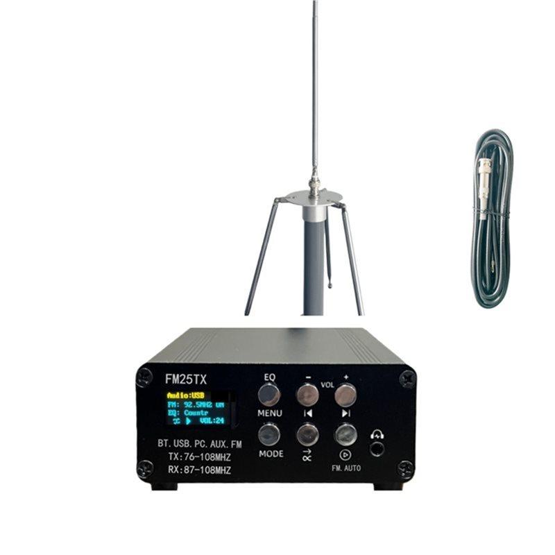 ABNR FM Transmitter Bluetooth MP3 Wireless Player Stereo Adjustable Frequency FM Transmitter EU Plug