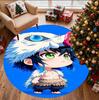 Demon Slayer Pattern Round Rug, Indoor/Outdoor Mat, for Picnic, Gameroom, Bedroom, Office, Living Room, Home Decor Carpet, Birthday Gift