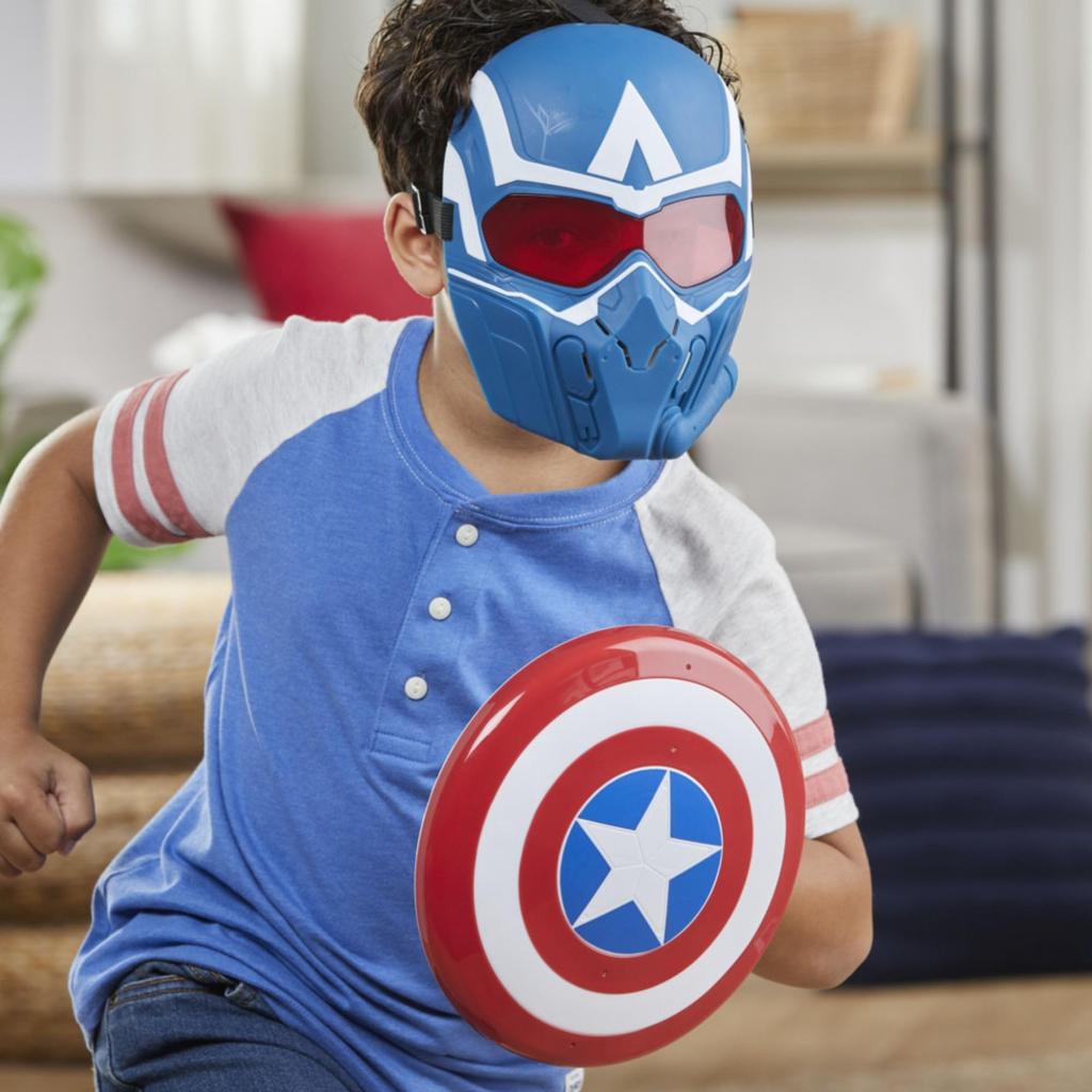 Hasbro Marvel Captain America: Brave New World Roleplay Set with Mask, Shield, and Gauntlet, Superhero Toy for Kids, Ages 5 and Up, F9305, Authentic