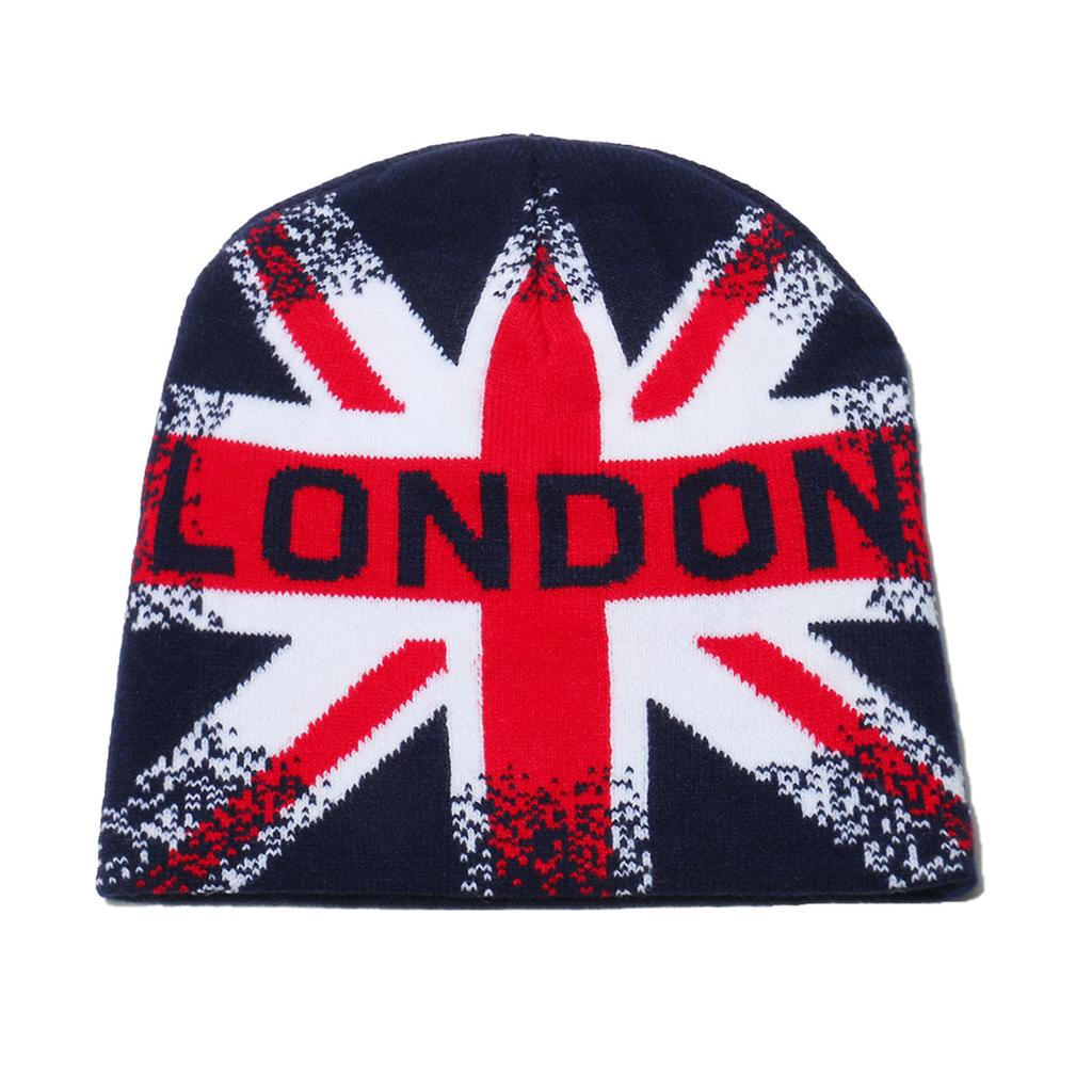 Independence Day British National Flag Jacquard Knitted Hat Festive Wool Hat