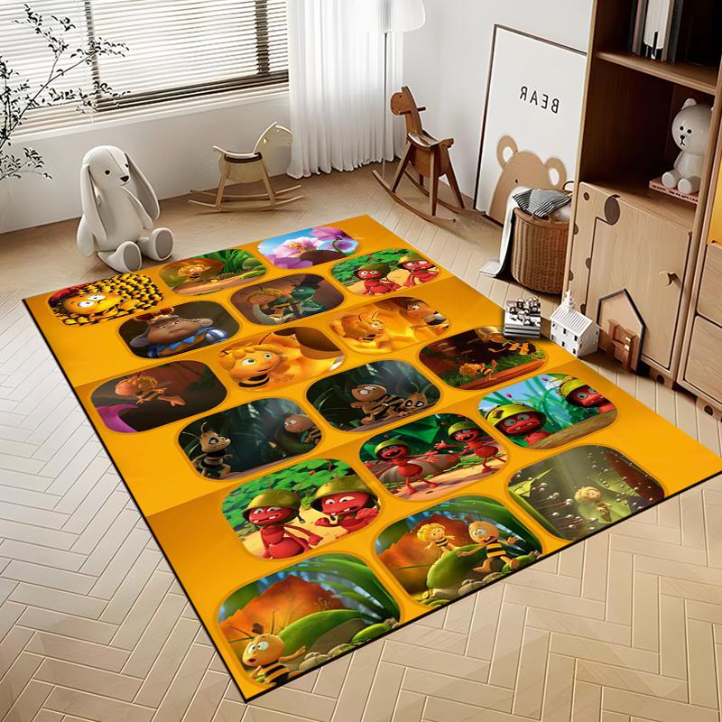 15 Sizes Bee M-Maya Rugs for Living Room Bedroom Dining Kitchen Office Bathroom Non-Slip Large Decor Carpet Alfombra Rugs